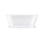 Aqua Eden Pedestal Bathtubs, 59.81 L, 27.94 W, White, Acrylic VTDE602824 - alternate 4
